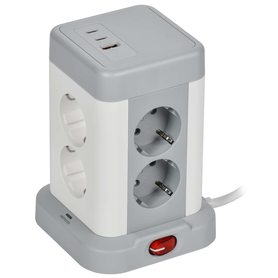 DOMINIC Удлинитель У08K 8 мест 2P+PE 1,5м 3х1,0мм2 16А/250В USB A+C 20Вт серый IEK в Рамка декоративная для электроустановочных устройств от IEK ( ИЭК ) в интернет магазине ЭлектроОм электротовары DN-YP30-16-08-01-ZKU-K41 DN-YP30-16-08-01-ZKU-K41 IEK ( ИЭК )