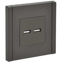 FORTE&PIANO Розетка USB A+A 3,1А FP349 серый IEK