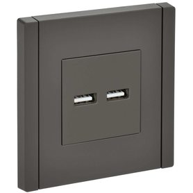 FORTE&PIANO Розетка USB A+A 3,1А FP349 серый IEK в Розетка от IEK ( ИЭК ) в интернет магазине ЭлектроОм электротовары FP-U21-D31-K03 FP-U21-D31-K03 IEK ( ИЭК )