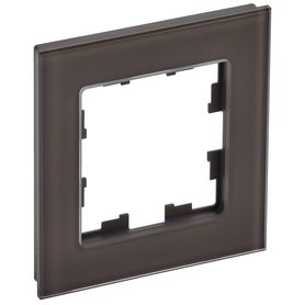 Рамка 1-м BRITE РУ-1-2-БрТБ стекло темн. бронза IEK BR-M12-G-K45 в Рамка декоративная для электроустановочных устройств от IEK ( ИЭК ) в интернет магазине ЭлектроОм электротовары BR-M12-G-K45 BR-M12-G-K45 IEK ( ИЭК )