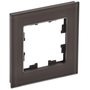 Рамка 1-м BRITE РУ-1-2-БрТБ стекло темн. бронза IEK BR-M12-G-K45 в Рамка декоративная для электроустановочных устройств от IEK ( ИЭК ) в интернет магазине ЭлектроОм электротовары 1 BR-M12-G-K45 BR-M12-G-K45 IEK ( ИЭК ) 1