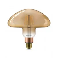 Светодиодная лампа Philips E27 5W = 30W очень теплый свет филаментная диммируемая Mushroom