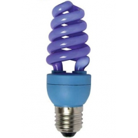 Лампа энергосберегающая 15 Вт Е27 спираль, синяя