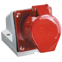 Розетка ОП 32А 380В 3P+PE+N ССИ-125 IP44 IEK PSR12-032-5