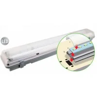 Светильник накладной светодиодный 2х12Вт LED 250V 2000Лм 4000К IP65 ударопрочный корпус