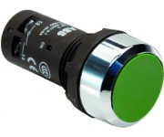 Кнопка зеленая без фиксации 1HO тип CP1-30G-10