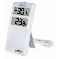 Термометр цифровой (датчик на проводе,термометр) настол.-настен.уст.белый 