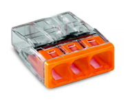 Клемма 3х(0.5-2.5мм) 3-х проводн. для распред. короб. (с контактн. пастой Alu-Plus) WAGO 2273-243