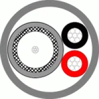 Кабель для систем видеонаблюдения 2 х 0,75 (для внешней прокладки)
