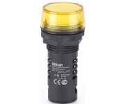 Лампа коммутац. ADDS 22мм LED 220В AC/DC ЛK-22 жел. DEKraft
