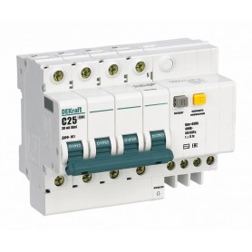 Выключатель автоматический дифференциального тока 4п C 25А 30мА тип AC 4.5кА ДИФ-101 6.5мод SchE 15022DEK