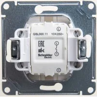 Механизм выключателя 1-кл. СП Glossa 10А IP20 (сх. 1) 10AX перламутр. SchE GSL000611