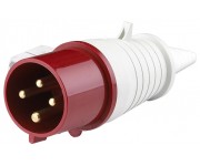 Вилка эл. каб. 16А 3P+E 380В тип. роз. 014 IP44 SchE 26002DEK