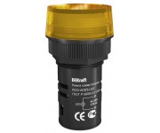 Лампа коммутац. ADDS 22мм LED 220В ЛK-22 жел. DEKraft
