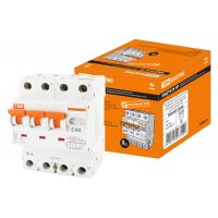 Автоматический Выключатель Дифференциального тока селективного типа АВДТ 63S 4P(3P+N) C40 100мА 6кА тип АС TDM