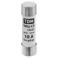 Плавкая вставка ПВЦ-С3 14х51 10А TDM