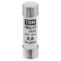Плавкая вставка ПВЦ-С3 14х51 4А TDM