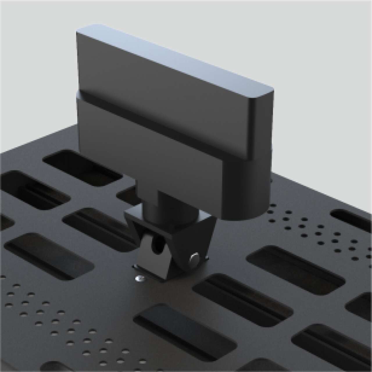 Поворотный кронштейн позволяет регулировать направление светового потока